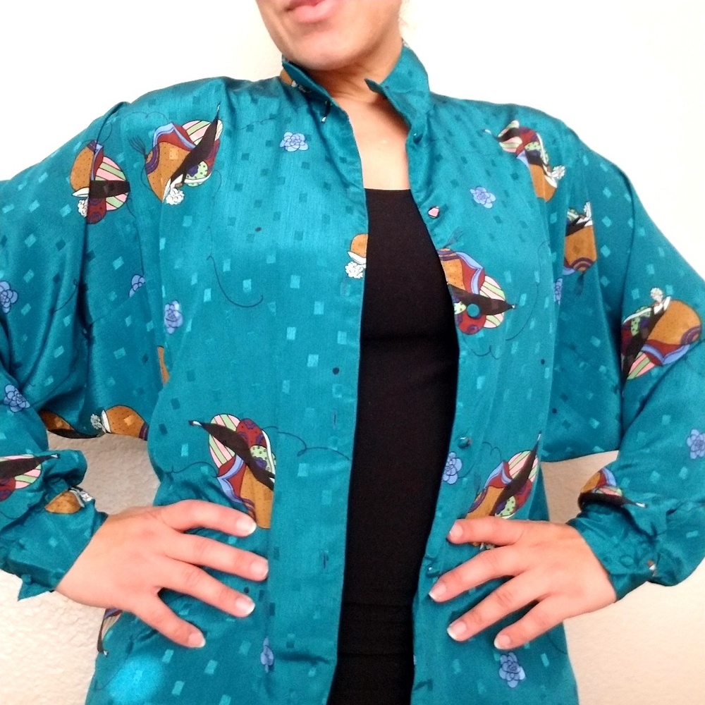 Vintage Diane Von Furstenberg Blouse size L